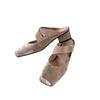 French bag head half slippers women's 2025 new summer square head ballet cross strap medium heel thick heel outer sandals