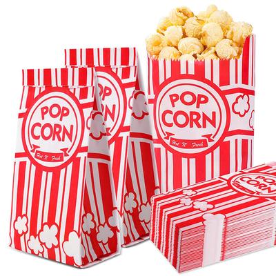 10 Stück Papier Popcorn Tüten Snack Lebensmittel Verpackungsbehälter Hochzeit Geburtstagsfeier Popcornmaschine Zubehör Zubehör Filmabende