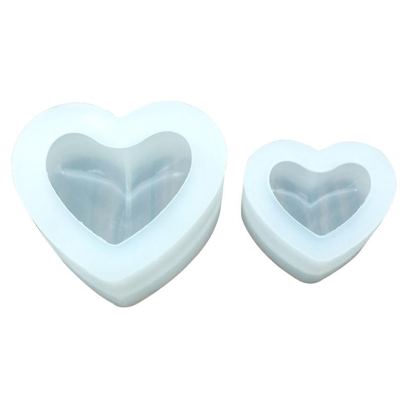 3D Love Heart Silicone Mold Aroma Gypsum Plaster Silicone Mould Home Decoration Party DIY Love Heart Candle Resin Mold