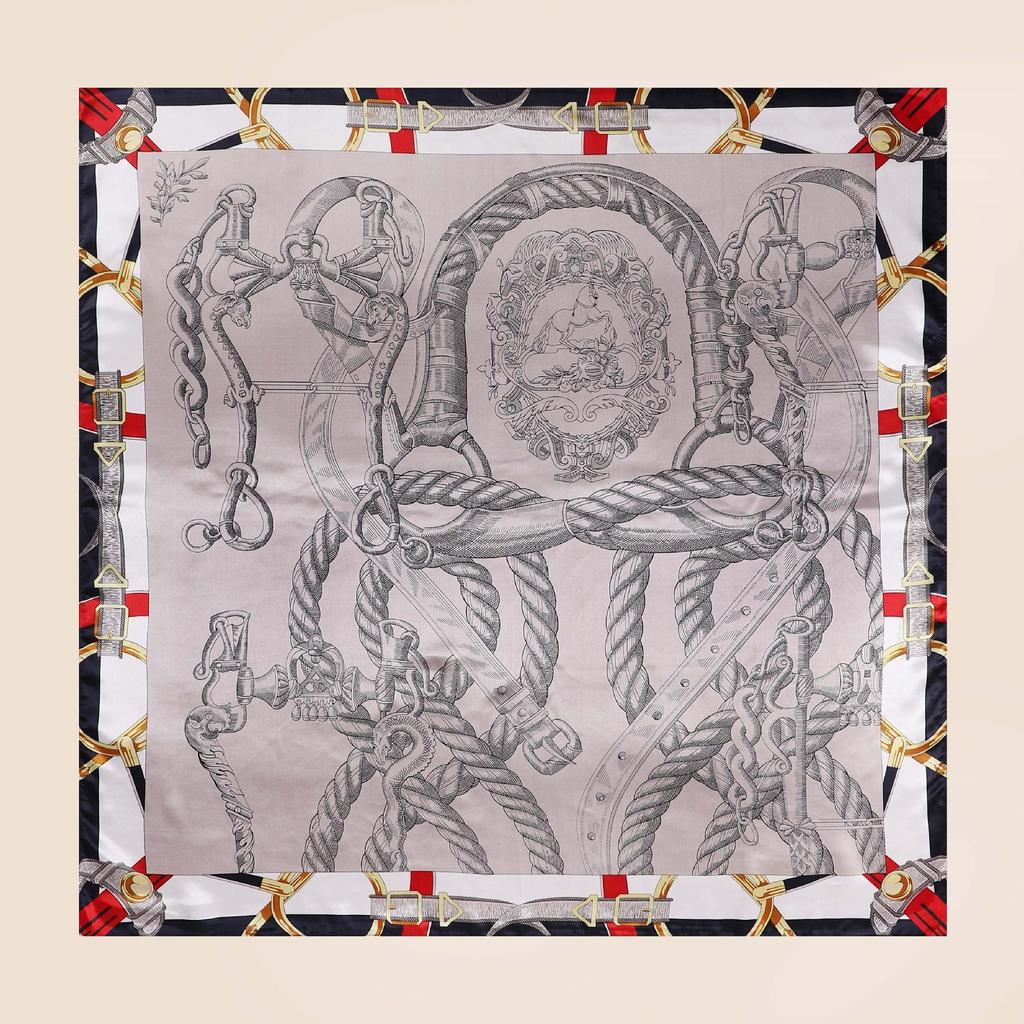 Hochwertige, luxuriöse Seidenschals, Stirnband, Schals, Halstuch für Damen, Ketten-Seidenschal, dekorativer Schal für Damen