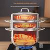 Kobach Stainless Steel 3-Layer Steamer Pot