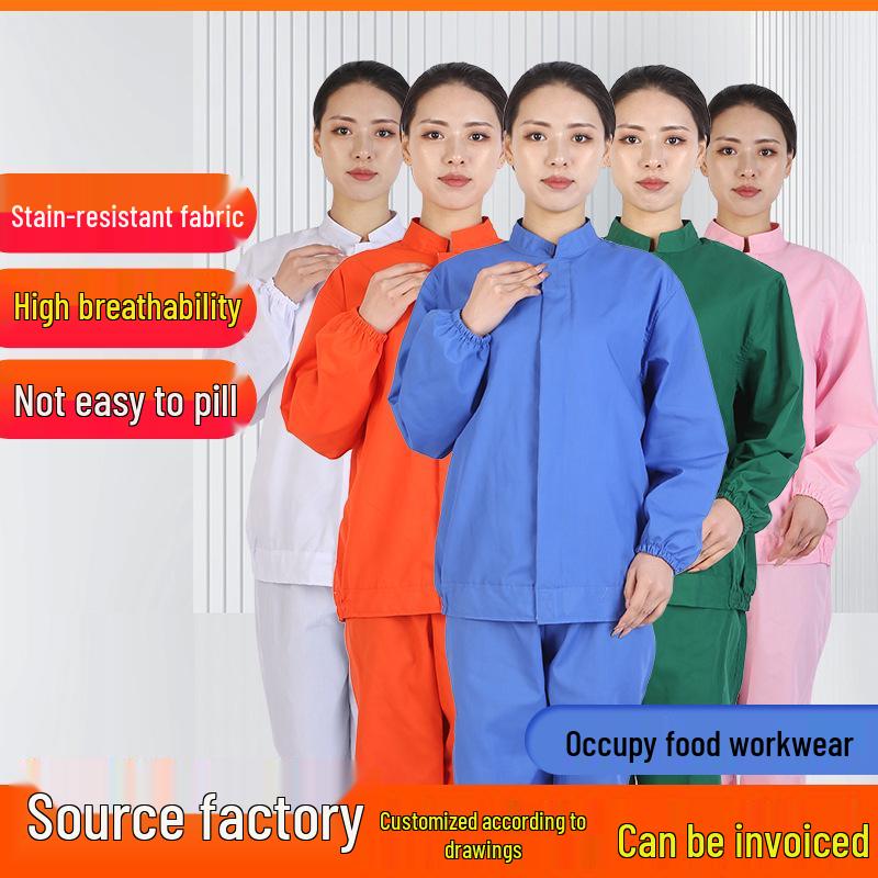 Unisex White Workwear Set for Catering, Food Industry, and Bio-Pharmaceuticals