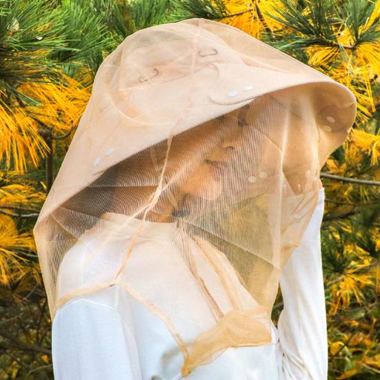 Hat Mesh Net Anti Mosquito Insect Bee Net Head Face Neck Hat Cover Net Summer Fishing Cap Mesh Protect from Mosquitoes for Hunters Hikers Campers