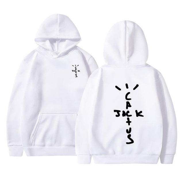 Felpa con cappuccio Cactus Jack Swag Stampa Alfabeto Felpa con cappuccio da donna Pullover casual