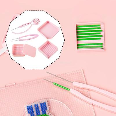 3/4/5Pcs/Set DIY Handmade Fuse Beads Picking Tray Kit Plastic Beads Efficient Padding Fuse Bead Single Needle Tweezer