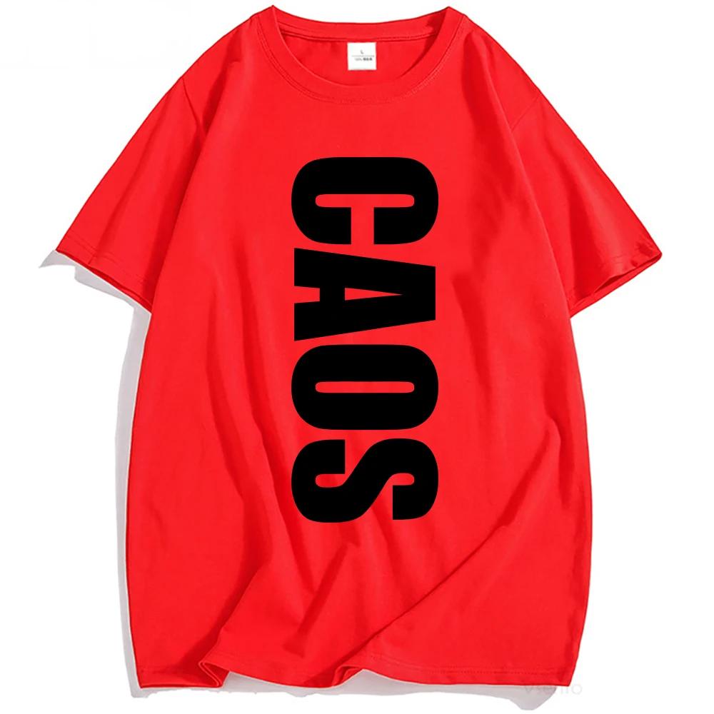 

MIGUEL CAOS Album Print T-shirt Unisex Streetwear Hip Hop Short Sleeve Cotton Male Tshirts Letter Graphic Printing T Shirt Men 5XL різнокольоровий