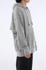 Abla Pudeti Oversized Back Slit Two-Way Zip-Up Hoodie