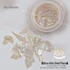 Ultra-Thin Natural Mica Shell Nail Art Decorations with Large Mother-of-Pearl Pieces