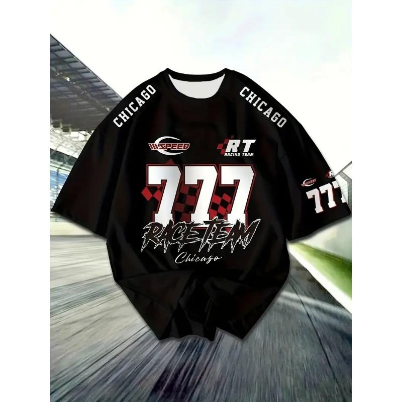 Summer Round Neck 3D Jersey Print Top Fashionable Casual Breathable Short Sleeved Men's T-shirts