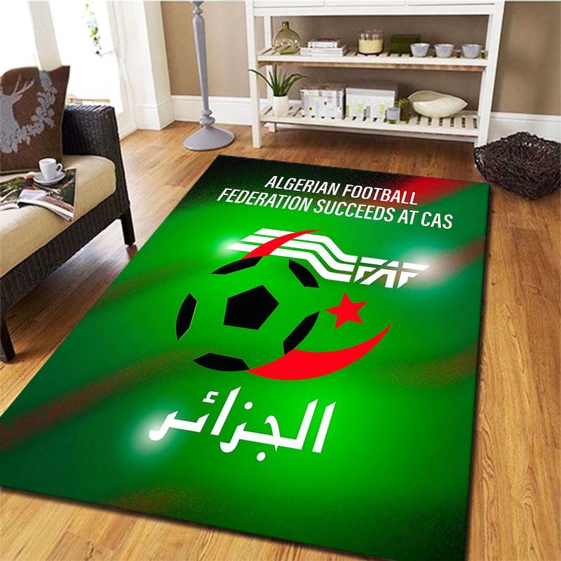 Algeria National Football Team Carpet Rug for Living Room Bedroom Home Sofa Decoration,Kids play Non-slip Floor Mat