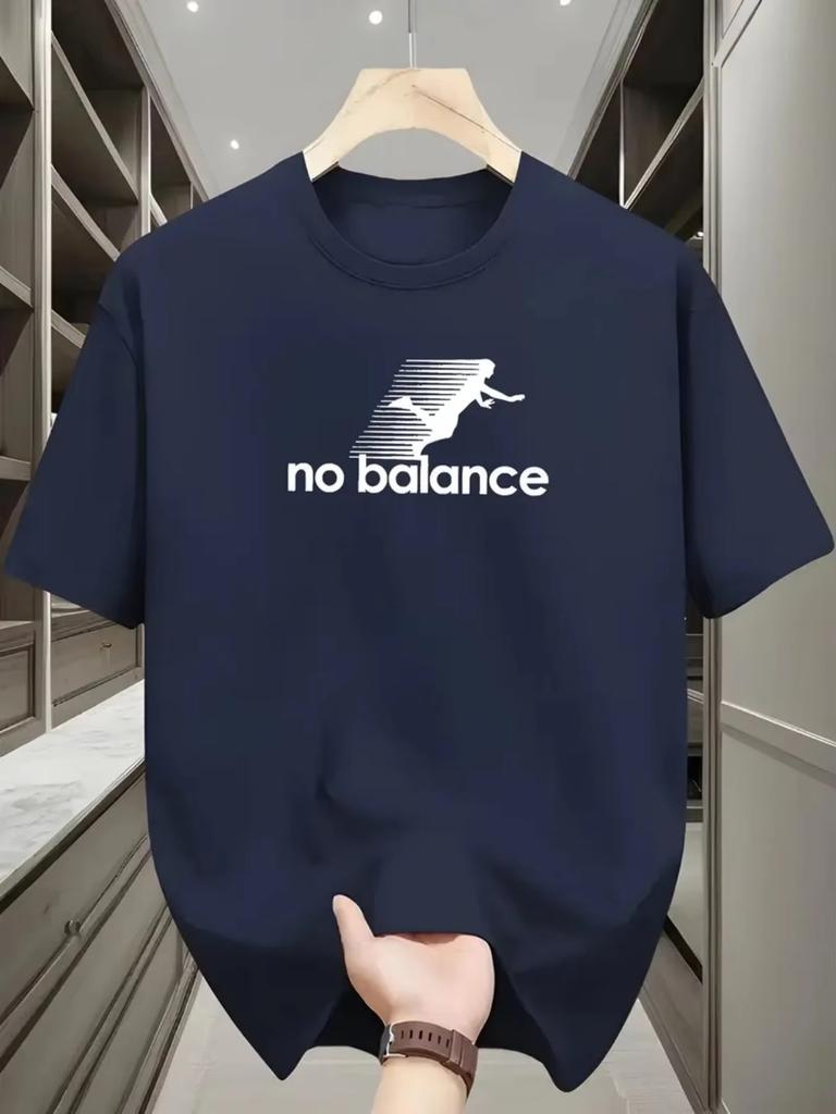 2026 T-shirt Estiva Unisex in Cotone Tessuto Morbido Traspirante Senza Equilibrio Stampa con Lettere Versatile Adatta per il Pendolarismo Quotidiano