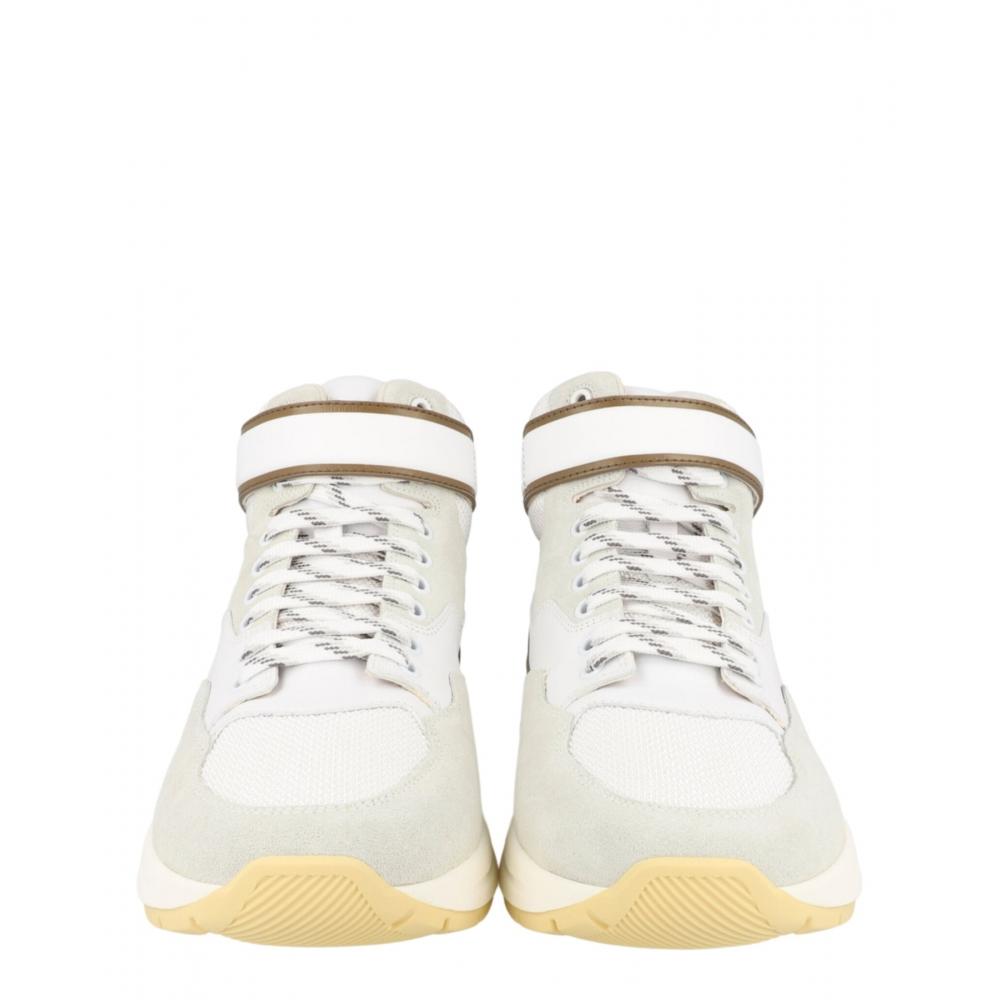 Salvatore Ferragamo Cosma High Top Sneakers Bianco
