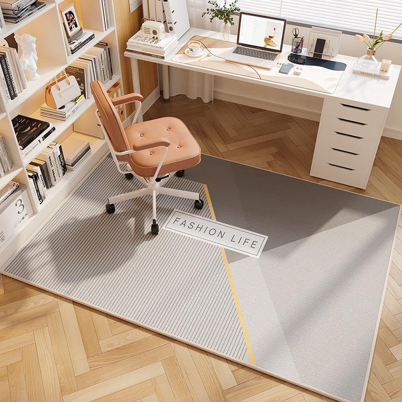 Computer Chair Cushion Rug Bedroom Study Desk Chair Foot Mat e-Sports Chair Swivel Chair Protection Carpet Home Decor