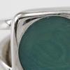 Hermes Corozo Ring Silver/Green Metallic #5.6(US Size) 10.1g Women Used