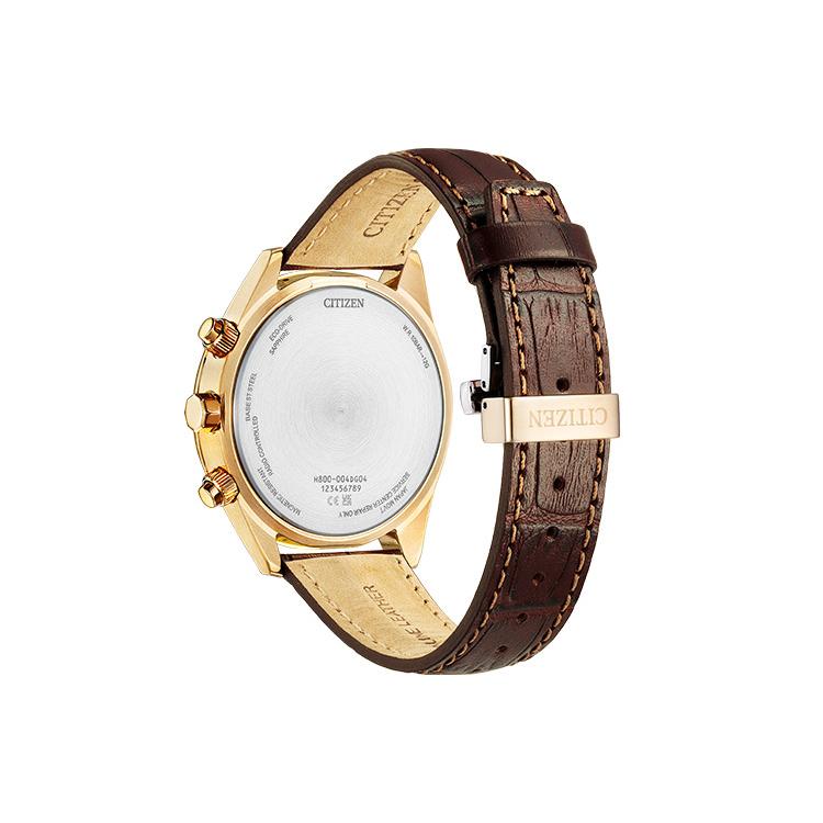 CITIZEN Ecology Drive Collection Light Powered Quartz Movement Cow Leather Strap Watch Unisex AT8263-10H