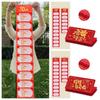 Chinese New Year Money Pocket Best Wishes Blessing Bag 6/10 Slots Money Envelope  Spring Festival