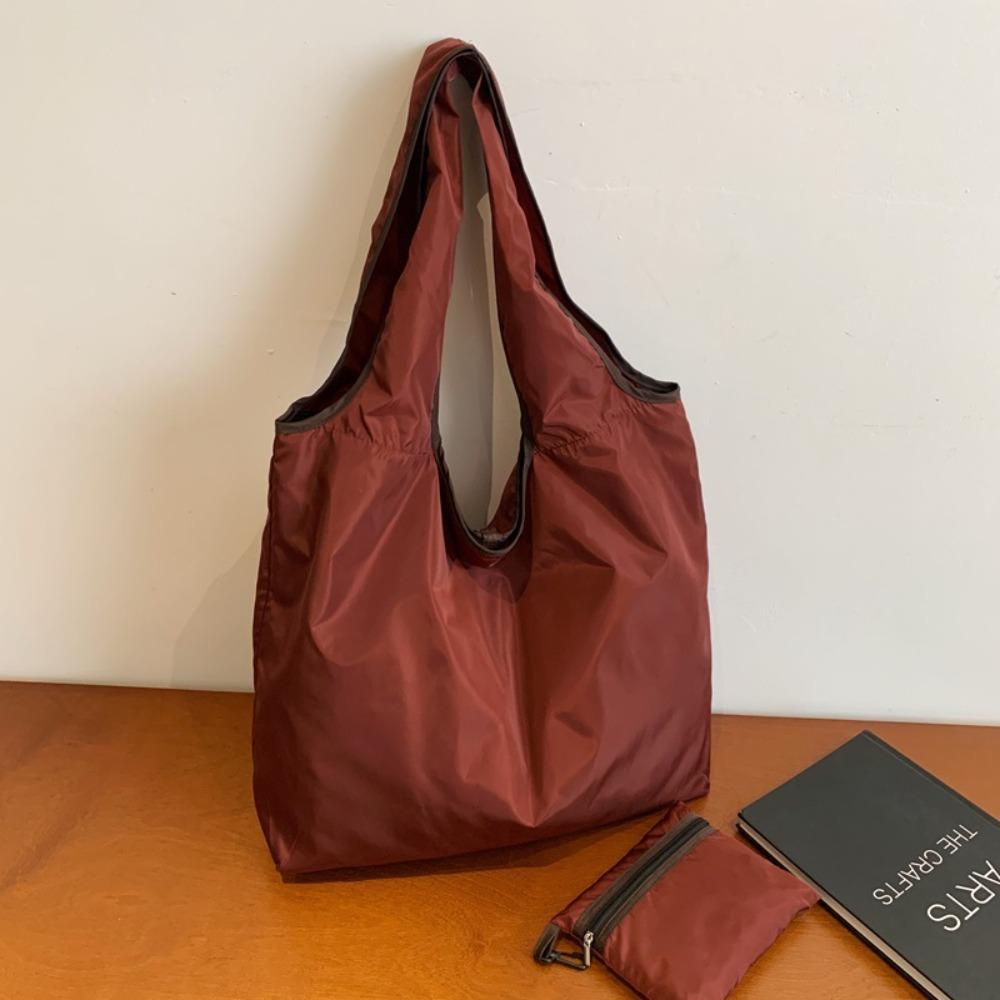 Foldable ~ Fold Folding Shopping Bag Waterproof Grocery Storage Bag Reusable Nylon Tote Bag  Outdoor