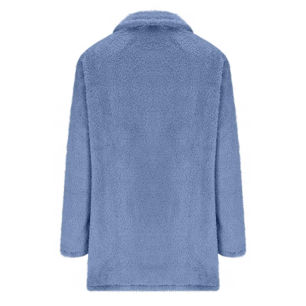 Zip Up Jacket For Women Fuzzy Fleece Coats  Coat Contrast Jackets Trendy Fall Winter Outfits Casual Outwear