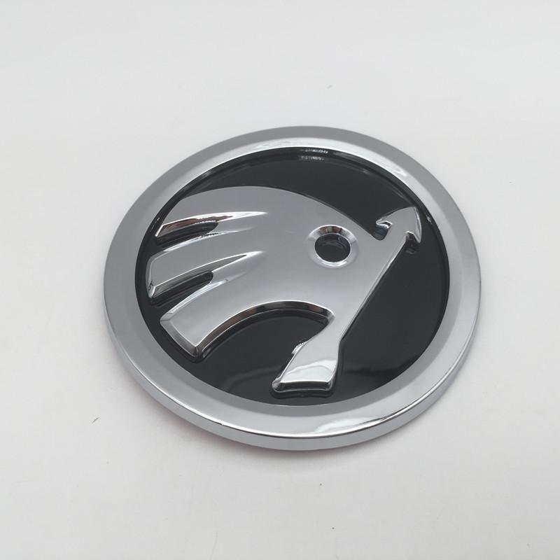 ADZ1 10pcs for SKODA Octavia Superb Car Emblem Front Grille Head Hood Bonnet Rear Tail Bumper Trunk Sticker Badge Styling Accessories