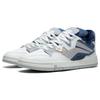 Li Ning Wave PRO Synthetic Leather Slip Resistant Abrasion Resistant Low Top Skateboard Shoes Men's White Gray Blue AECT009-3