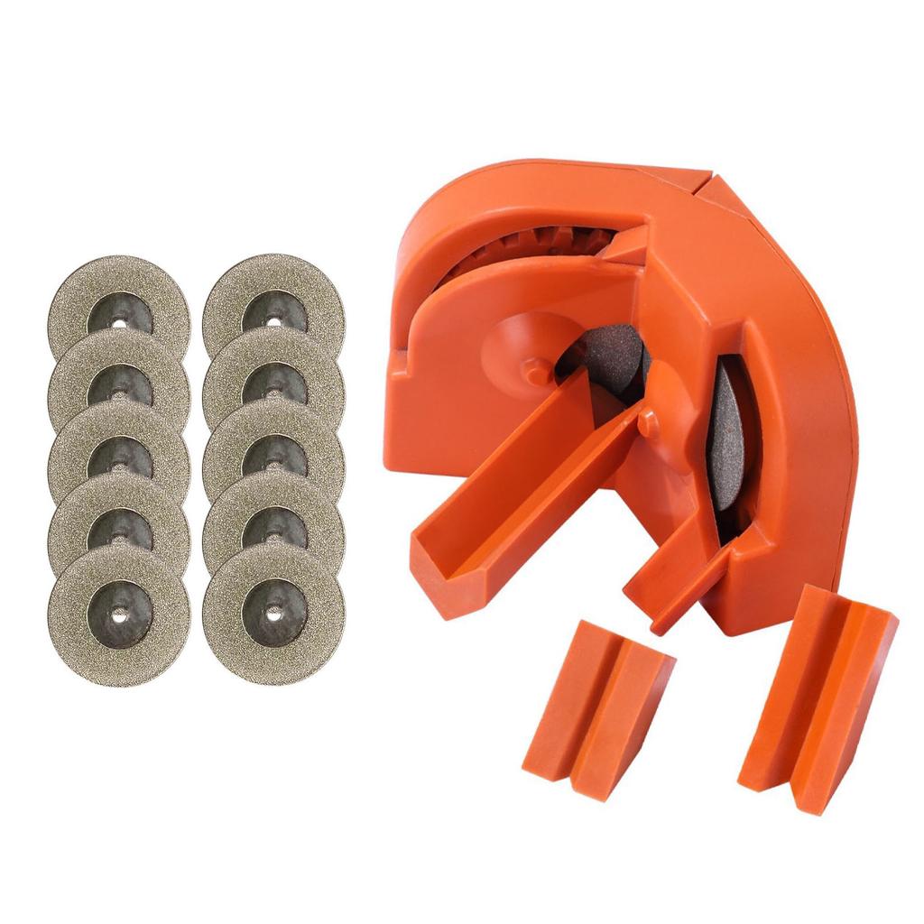 Drill Bit Sharpener Set High Accuracy Drill Bit Grinder 10PCS Grinding Disc and 3 Auxiliary Tool