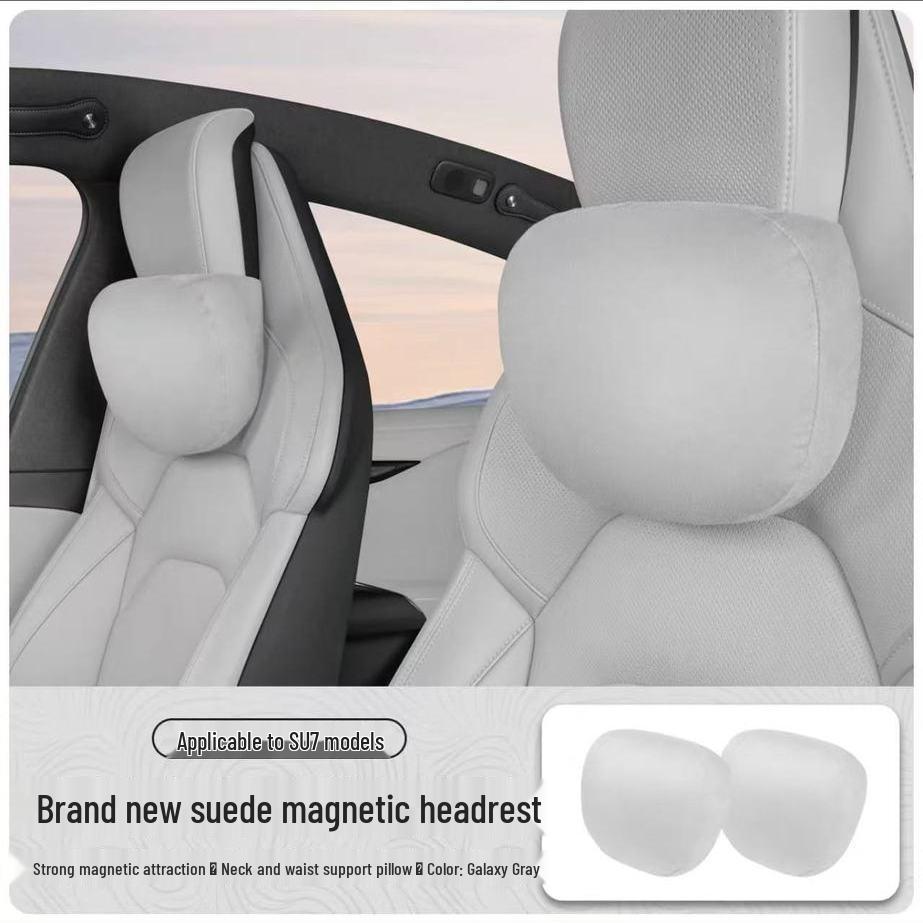 Xiaomi SU7 Magnetic Headrest Neck Support & Lumbar Pillow for Car