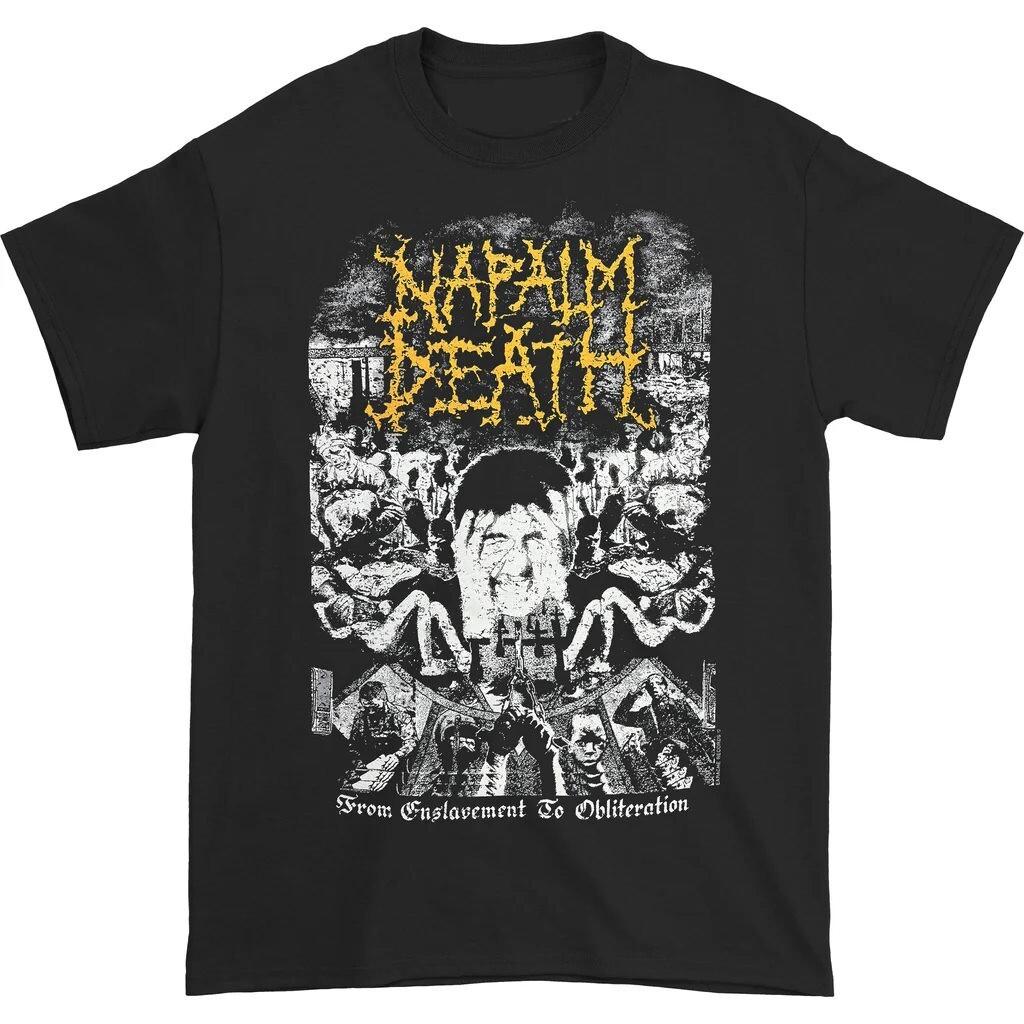 Napalm Death From Enslavement To Obliteration T-shirt FETO Tee - Official XXXXL