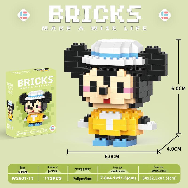 Children's Cartoon Building Blocks Set - Micro-Particle Assembly Girl Toy Gift