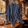 Loose Fit Knitted Poncho Cape Thick Women Shawl Fashion Warm Shawl Scarf  Office Wear