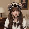 Sweet Lolita Hair Hoop Lace Bow KC Girl Hair Accessory Bear Ear Cookies Headband  Hair Styling