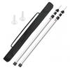 2Pcs Camping Canopy Pole Aluminum Alloy Telescopic Tent Support Foldable Beach Shelter Awning Pole For Outdoor Adjustable