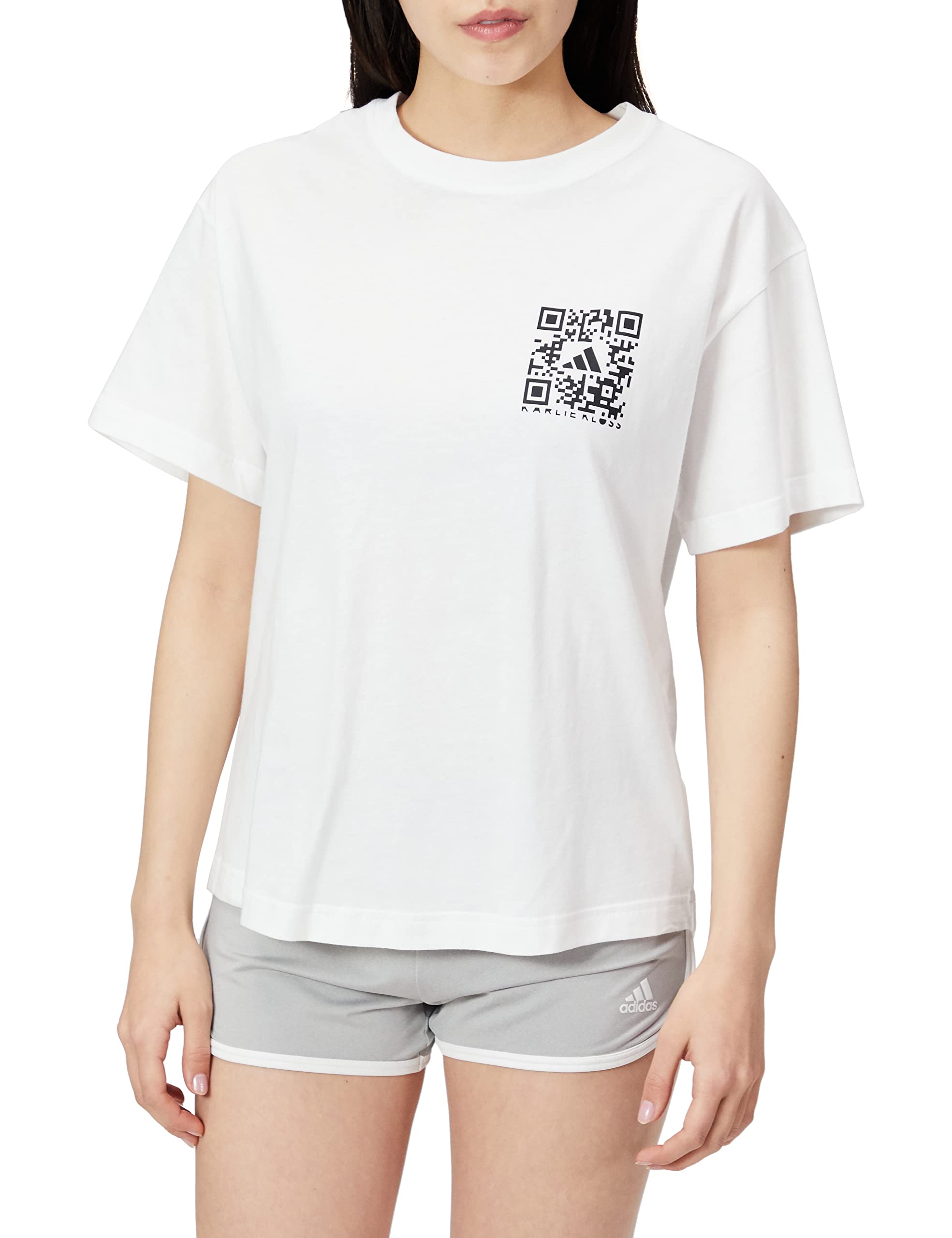 

Adidas Karlie Kloss Short Sleeve Crop White M T-Shirt, T-Shirt, LCB89, Women s, (HB1443),