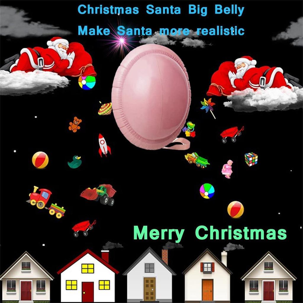 Fake Santa Claus Belly Fake Pregnant Belly Inflatable Belly Costume Christmas Play Playing Santa Halloween Cosplay Dress Party