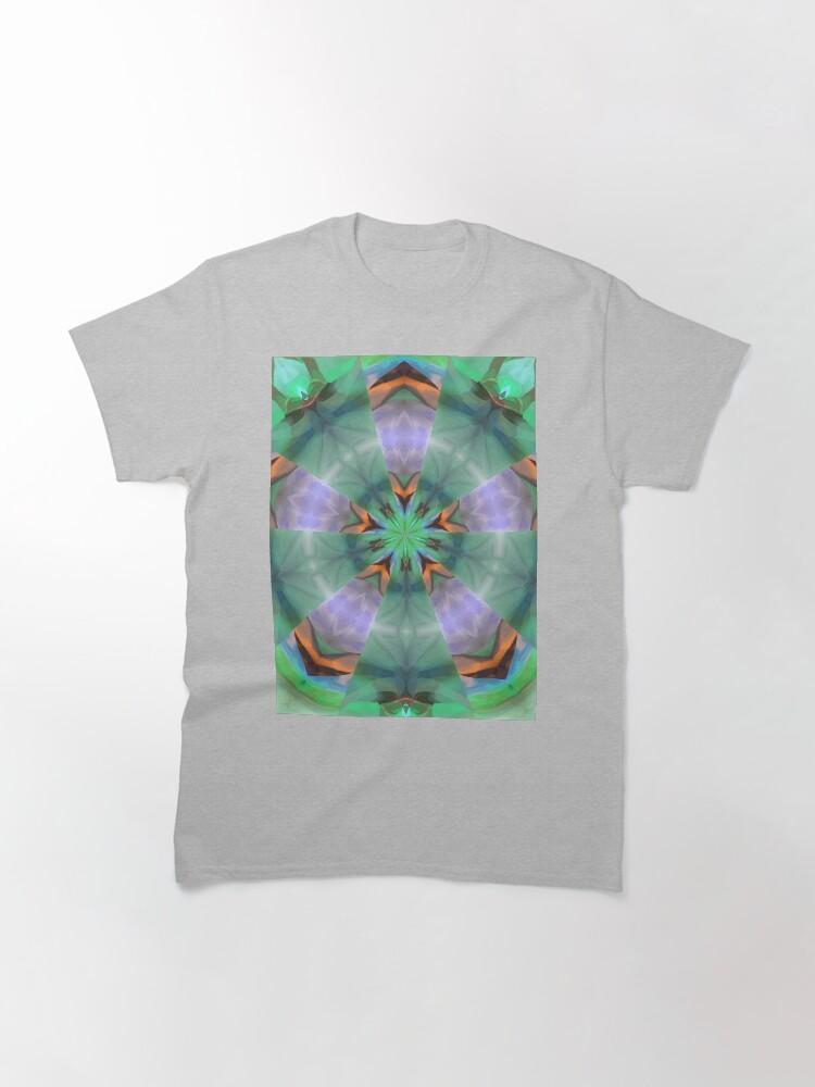 Pentangle Pastel Shades Multicolored Kaleidoscope Pentangle Pattern 6 Classic T-Shirt