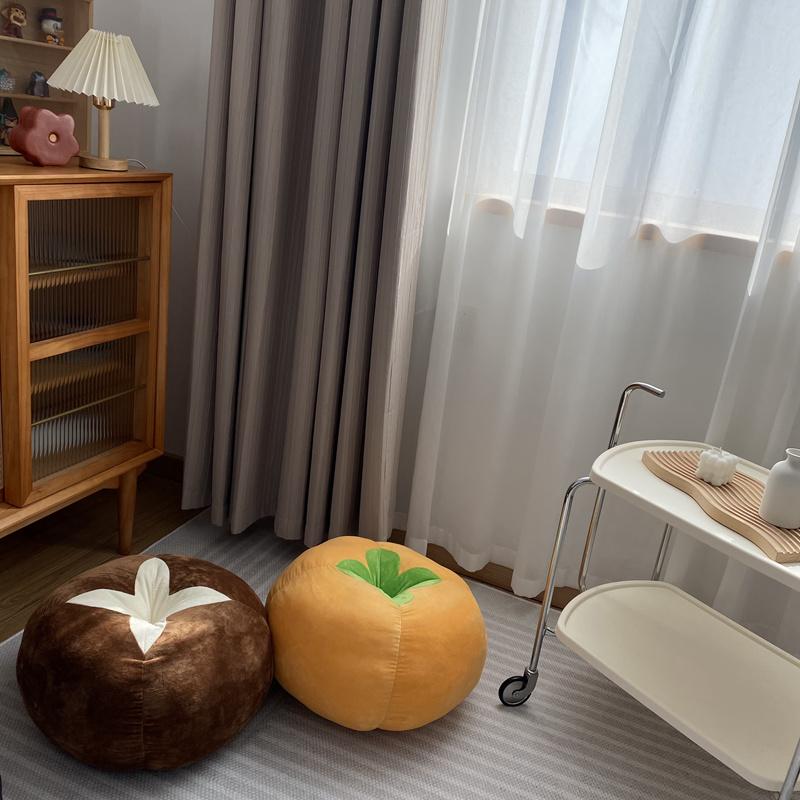 Cute Simulation Mushroom Pillow Persimmon Tomato Cushion Kawaii Fruit Stuffed Doll Plush Toys For Child Home Decor Sofa Cushion