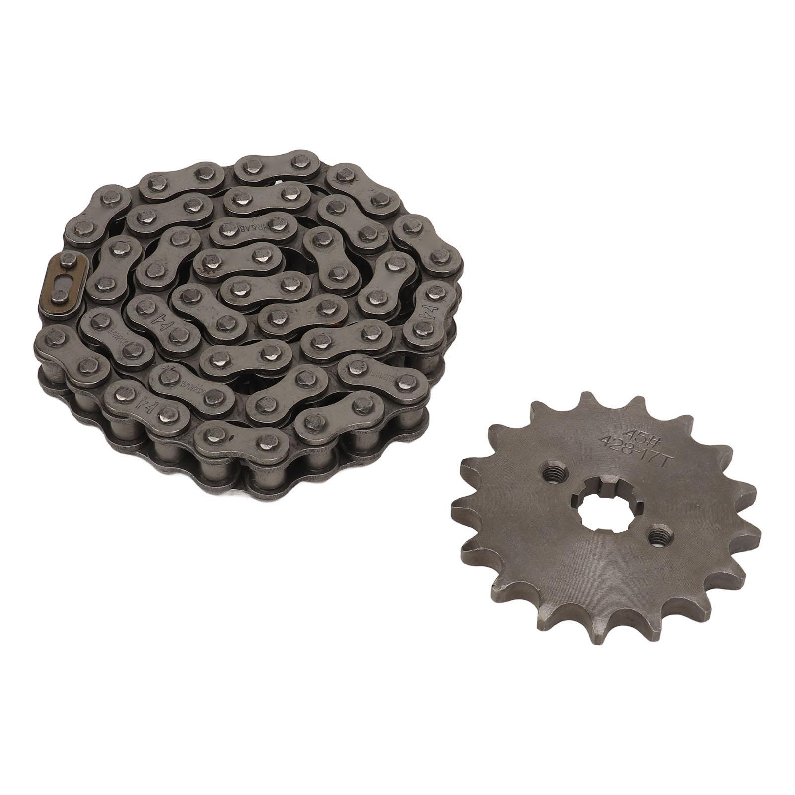 

Звезда 428 17T 17мм Цепь 428 60 звеньев Комплект для 50ccКвадроцикл 250 куб.см, внедорожный мотоцикл, картинги, мотоцикл