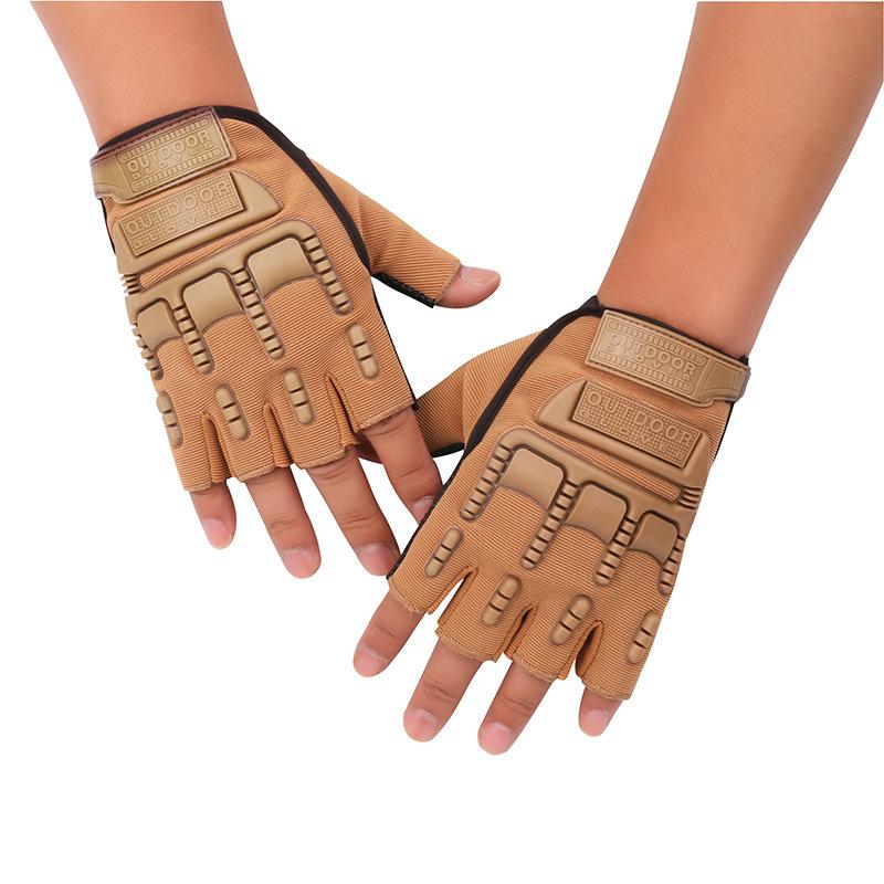 New cycling gloves outdoor sports field mountaineering non-slip men's military fans protective training half-finger tactical gloves