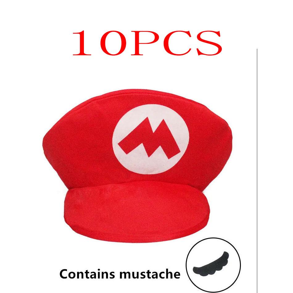 **Super Marios Bros Luigi Cartoon Cosplay Hat Classic Toys Anime Figure Halloween Funny Clothes Unisex Adult Cap Party Gift
