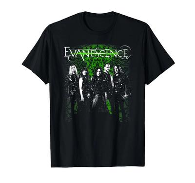 Evanescence Band Members Black Cotton T Shirt Full Size S-5XL Unisex T-Shirt
