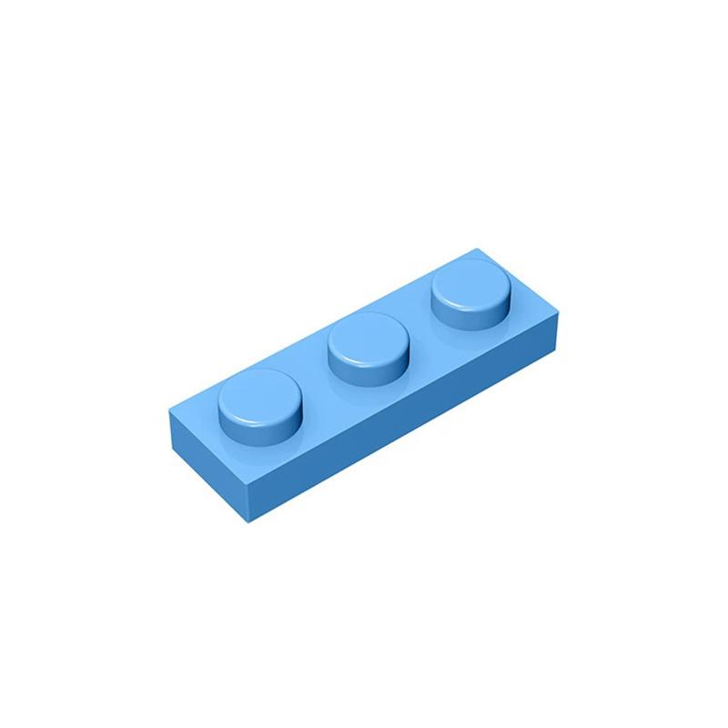 100PCS PLATE 1x3 Compatible 3623 Multiple Color Options Plate Self-Locking Bricks Building Blocks Toys Accessories