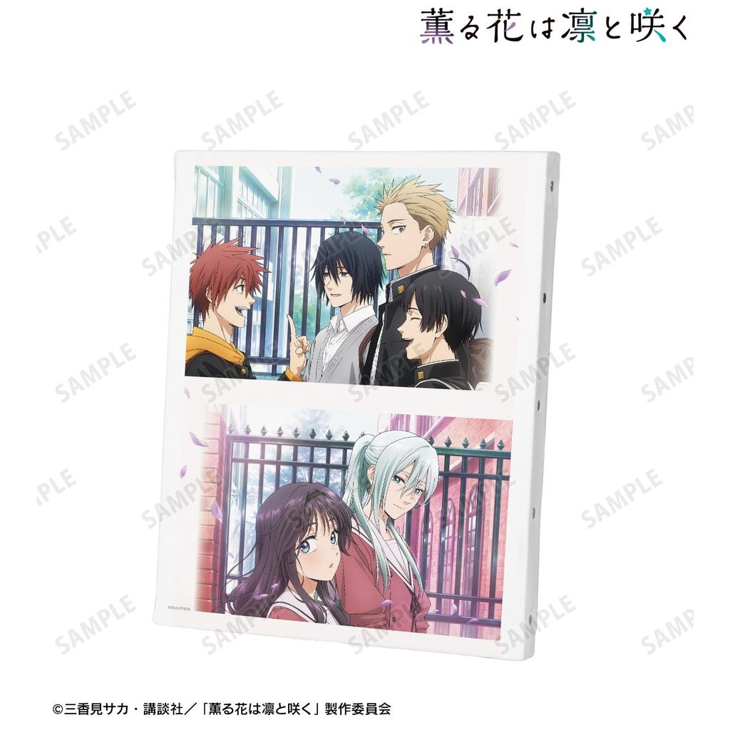 TV anime Flowers Bloom key visual canvas board "Fragrant Bravely"