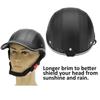 Motorcycle Bike Scooter Baseball Cap Style Half Open Face Safety Hard Half Helmet Hat for Men and Women Personality Lightweight Half Open Face Helmet