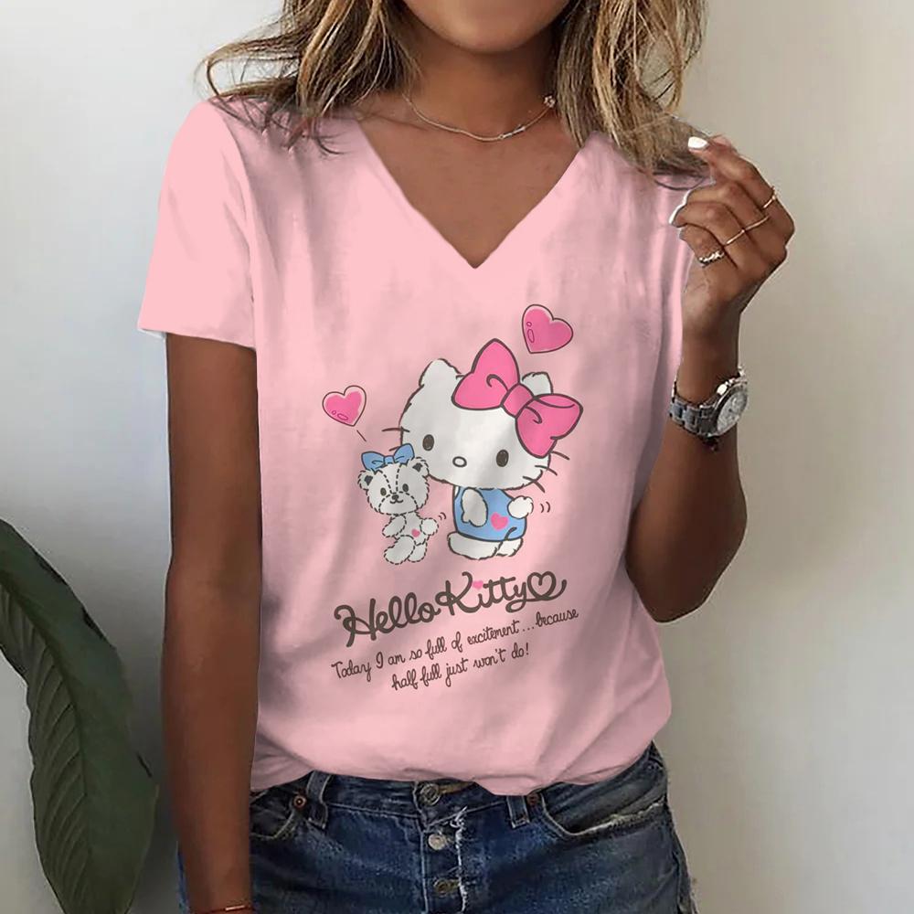 New T Shirts Fashion Disney Mickey Minnie Mouse Print T-shirt Women Trend Female Tops Cute Tees Colorful Streetwear T-shirts