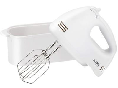 Batteur à main léger Dretec 740 g avec cordon à 5 vitesses et étui pouvant ranger le batteur HM-703WT (blanc) paramètres/Alimentation