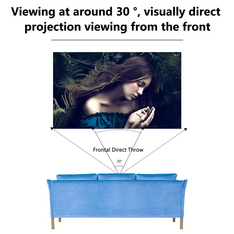 Portable Projector Screen 60/72/80/92/100/120 Inch 16:9 Anti-Light Projection Reflective Cloth For Home Cinema Outdoor Office
