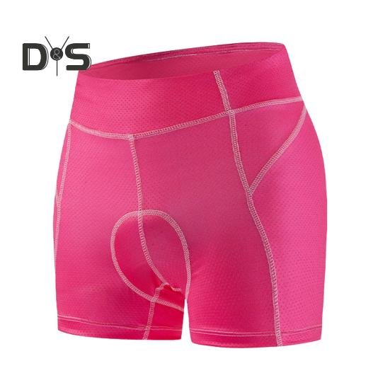 Women Ergonomic Cycling Shorts 4D Padded Lightweight Breathable Mesh Fabric Slim Fit Design Bike Shorts