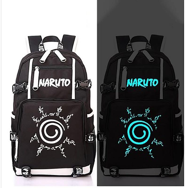 Capacity Luminous Large Anime Naruto Pattern Backpack School Bag Cosplay