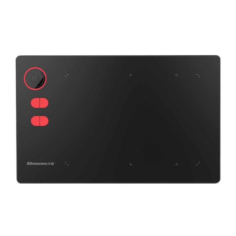 10moons G20 Digitales Grafik-Zeichen-Tablet Zeichen-Tablet Mit Rollrad-Taste Stift Grafik-Tablets