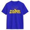 Unisex Tshirts May The Fourth Awesome 100 Cotton Tees Short Sleeve Be With You T Shirt Round Neck Tops Gift Idea