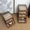 5 Floors Wood Grain Jewelry Storage Boxes Home Rings Earrings Necklaces Jewelry Organizer Boxes Makeup Desktop Storage Box Gifts